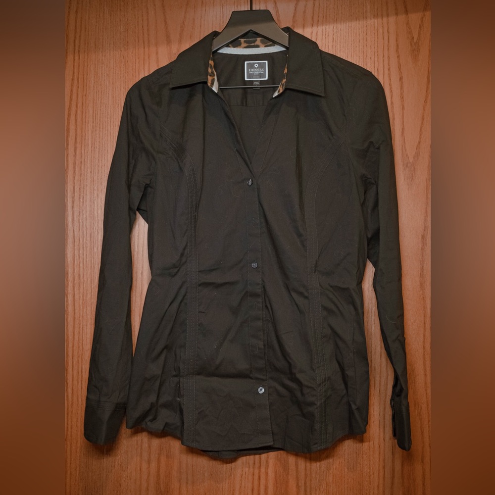 Black business blouse